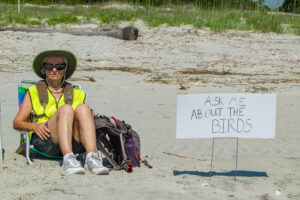 Beach steward at beach